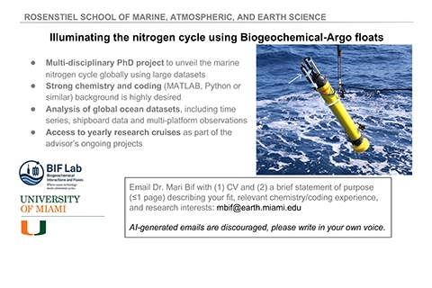 rosenstiel school phd assistantship